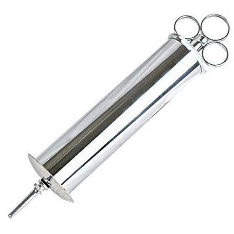 Ear Wax Removal Syringe 4 OZ - Brass with Chrome Finish Ideal for Household, EMT, Firefighter, Police, Medical Student, School and Hobby - NewNest Australia