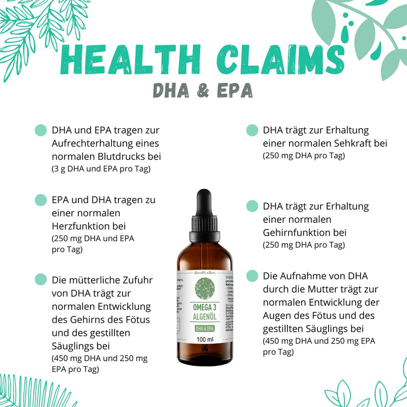 Omega 3 algae oil with 998mg DHA & 535mg EPA per 2.5ml // 100 ml // THE VEGAN ALTERNATIVE TO FISH OIL (blood orange) orange - NewNest Australia