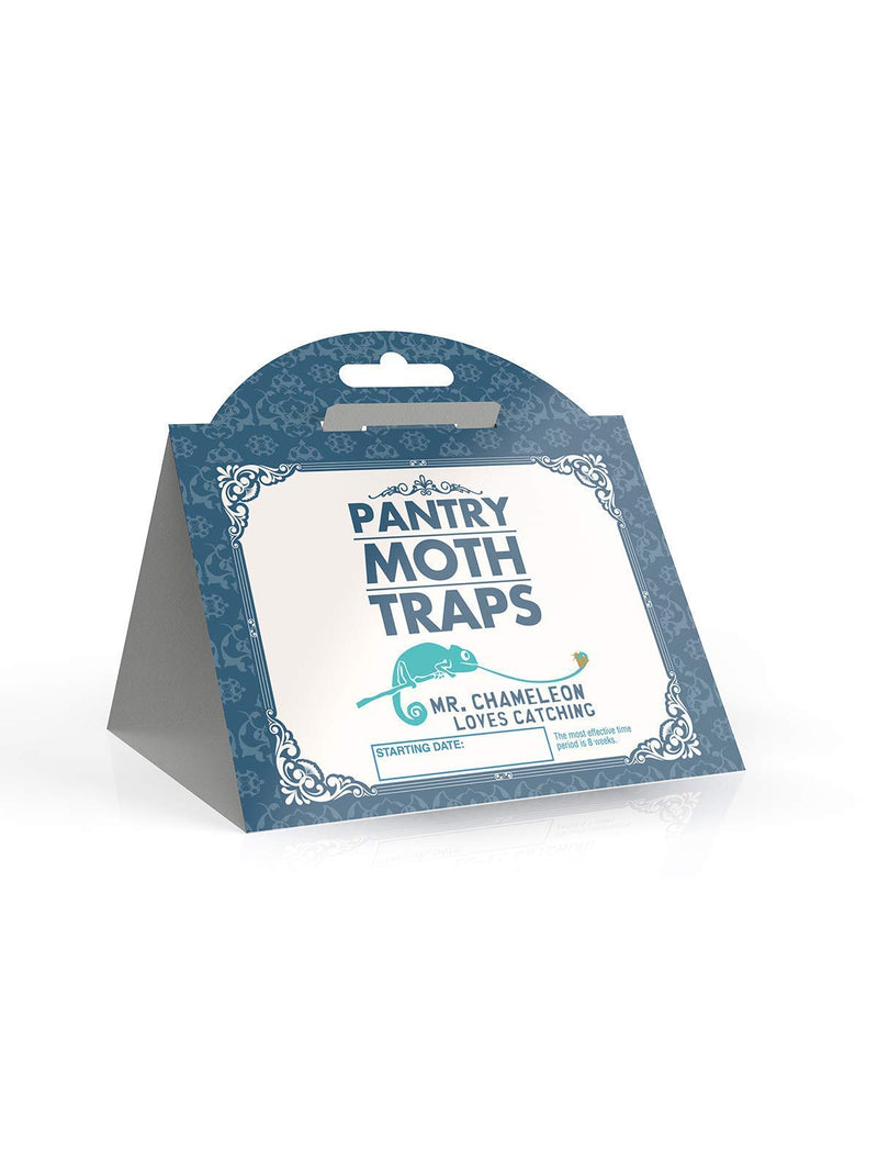 NewNest Australia - Mr.Chameleon Pantry Moth Traps with Pheromones Prime - Moth Protection - Sticky Glue Trap for Food and Cupboard Moths in Kitchen 7 Pack 