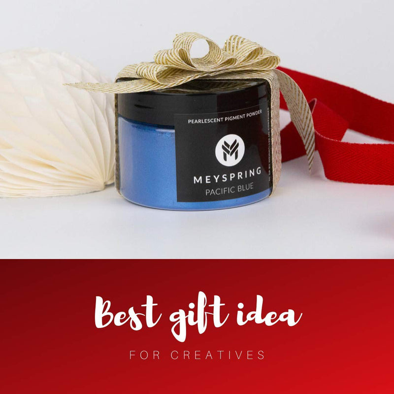 MEYSPRING Pacific Blue Epoxy Resin Color Pigment - 50 Grams - Great for Resin Art, Epoxy Resin, and UV Resin - Mica Powder for Epoxy Resin - NewNest Australia
