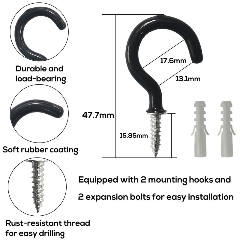 SLIFEOW Curtain Tiebacks Ropes, Decorative Handmade Tie Backs Curtain Holdbacks with 2 Metal Screw Hooks, Holders Cord for Thin or Thick Window Drapes Indoor Outdoor (White, 2) White - NewNest Australia