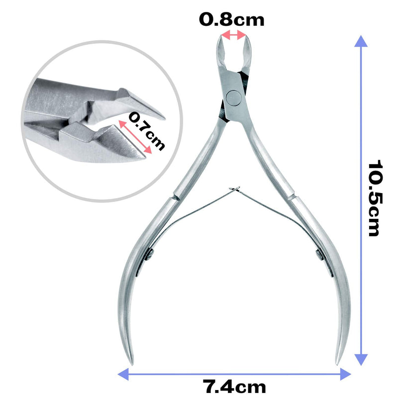 Mylee Cuticle Nippers – Professional Manicure Nail Prep Cutters Stainless Steel Metal Tool for Removing Dead Skin Before Acrylic or Gel Polish – Repair Damaged Nails – Suitable for Salon and Home Use - NewNest Australia