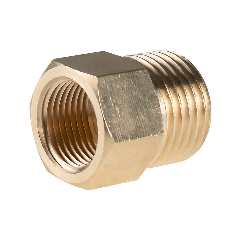 Title : Alanfox 4 Pcs Solid Brass Pipe Fittings, Reducer Adapter, 3/8 NPT Male 1/2 NPT Female Heavy Duty Metal Brass Pipe Extension Connector for Oil / Water / Fuel / Air Pipe 3/8 Female * 1/2 Male - NewNest Australia