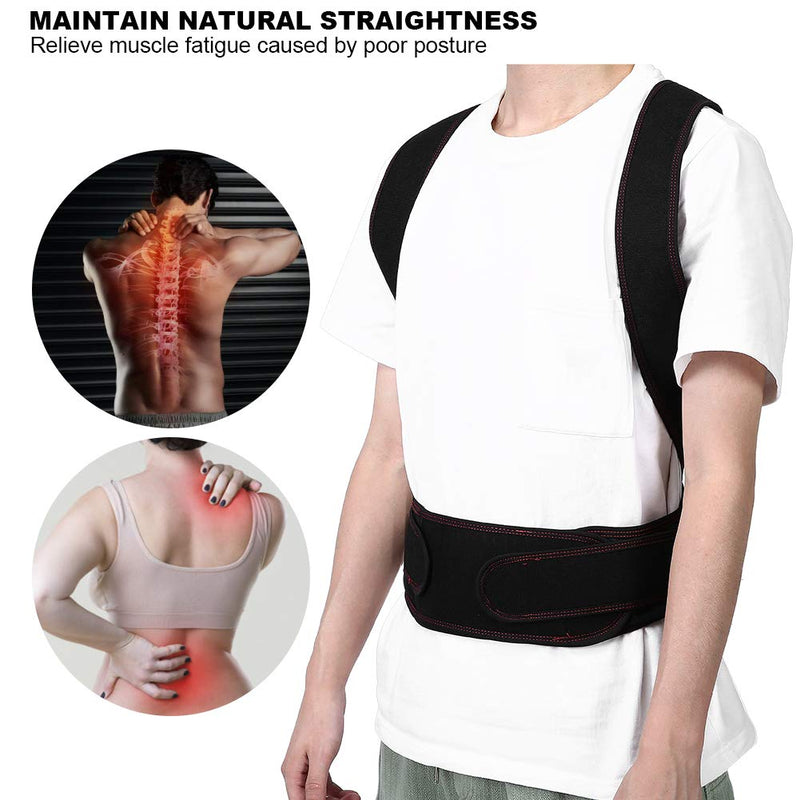 Posture Corrector Hunchback Straightener,Spine Shoulders Back Support,Adjustable and Breathable Back Brace Improves Posture and Back PainRelief (5XL-Red) 5XL Red - NewNest Australia