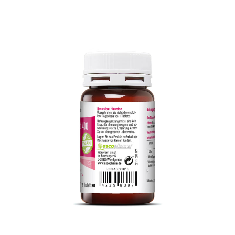 sovita Kalium Opti 400 tablets, 400 mg potassium, for blood pressure, muscles and nerves, high-dose dietary supplement, 75 tablets - NewNest Australia