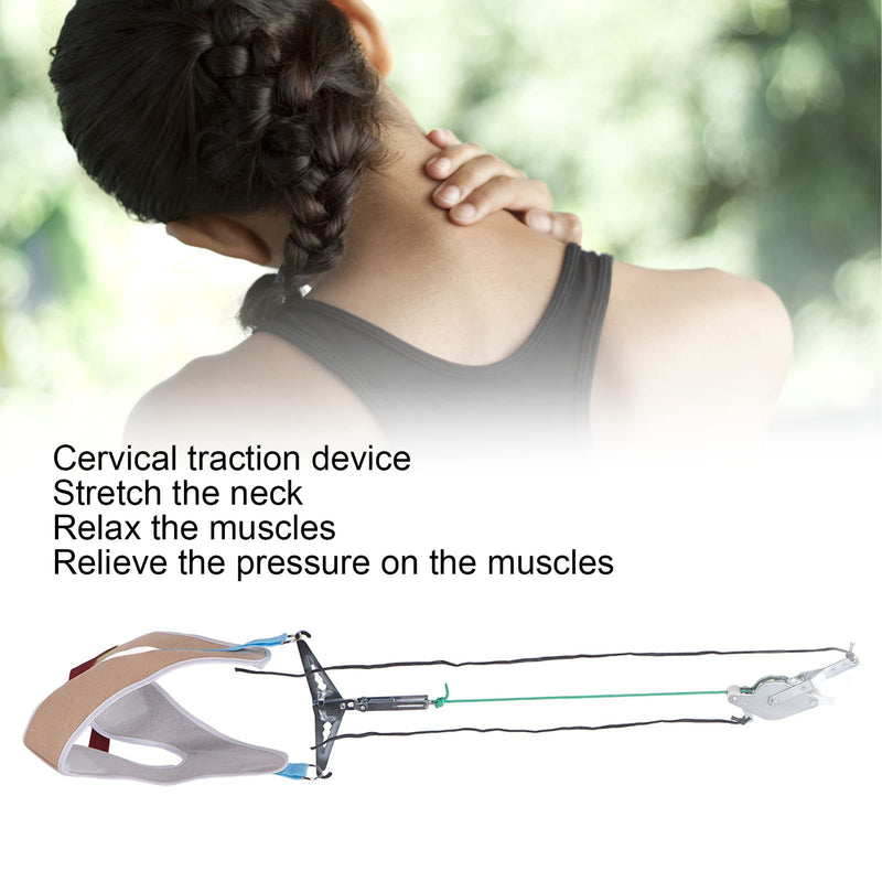 Cervical Neck Traction Device Cervical Neck Traction Device Traction Orthopedic Portable Adjustable Elastic Neck Stretcher Professional Home Aid Neck Traction Device - NewNest Australia