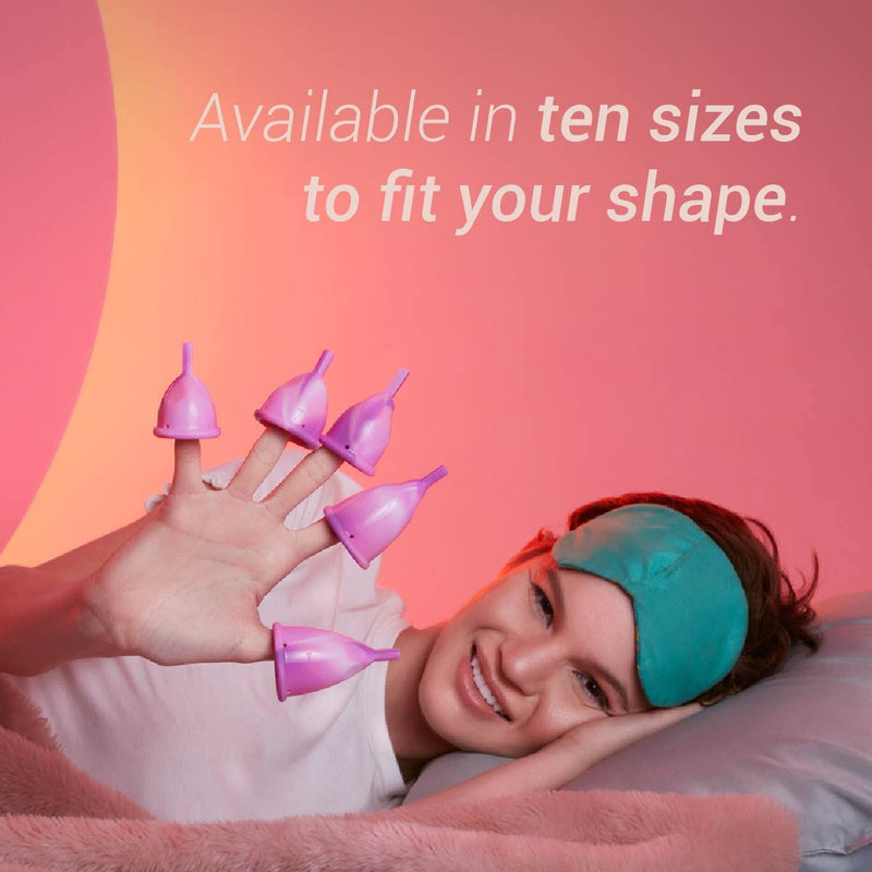 LUMMA® │ Flexible Menstrual Cups Made from Medical Grade Silicone│ Reusable Period Cup │Feminine Care │ Leak Free │ Comfortable and Very Soft │ Pink Love - MB - NewNest Australia