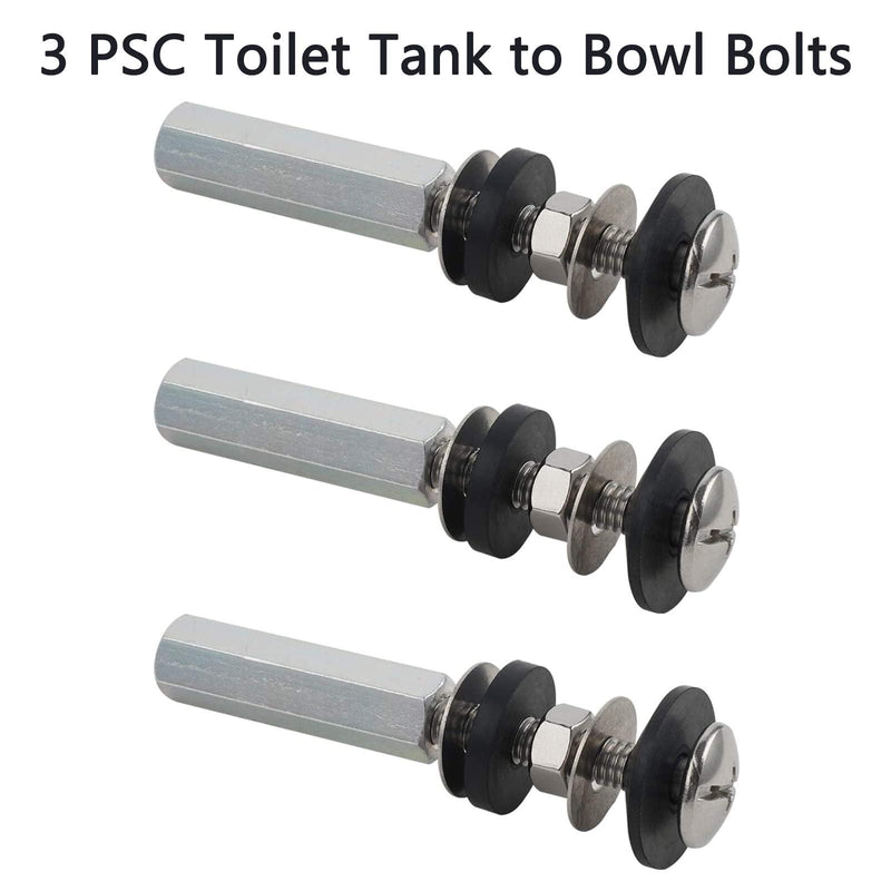 iFealClear Universal Toilet Tank To Bowl Gaskets &Bolt Kit,Hardware Fits Most 2-Inch/2.5-Inch Flush Valve opening Toilet Tanks-Red Bolts with 2 In Gaskets Red - NewNest Australia