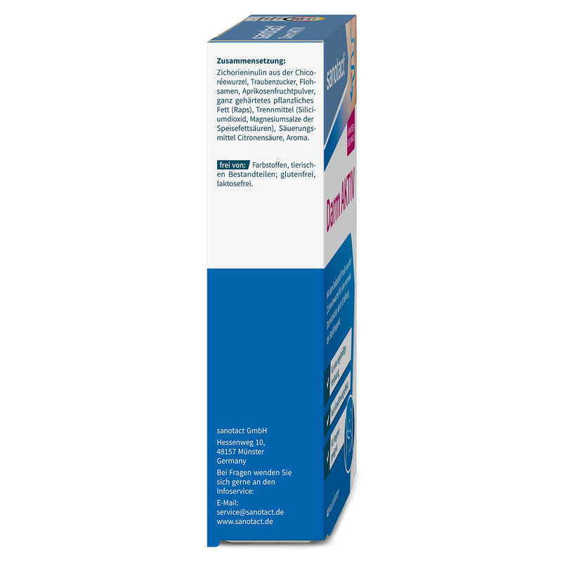 sanotact Darm Aktiv • 40 fiber chewable tablets • Natural fiber & inulin from chicory root • For intestinal cleansing and normal intestinal function 40 pieces (pack of 1) - NewNest Australia