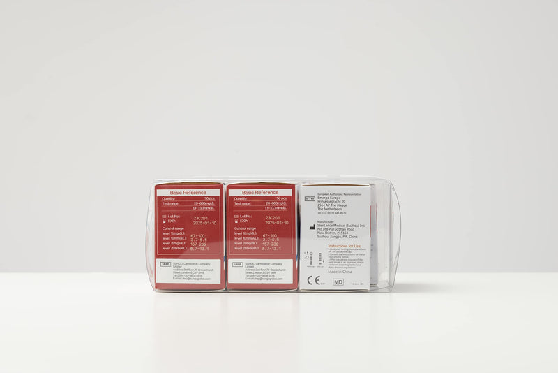 Sinocare 100pcs Safe Accu Blood Sugar Test Strips + 100pcs Twsit Lans, Diabetes Test Strips/Blood Glucose Test Strips Only for Safe Accu Blood Sugar Monitor (Safe Accu Strips- 100) - NewNest Australia