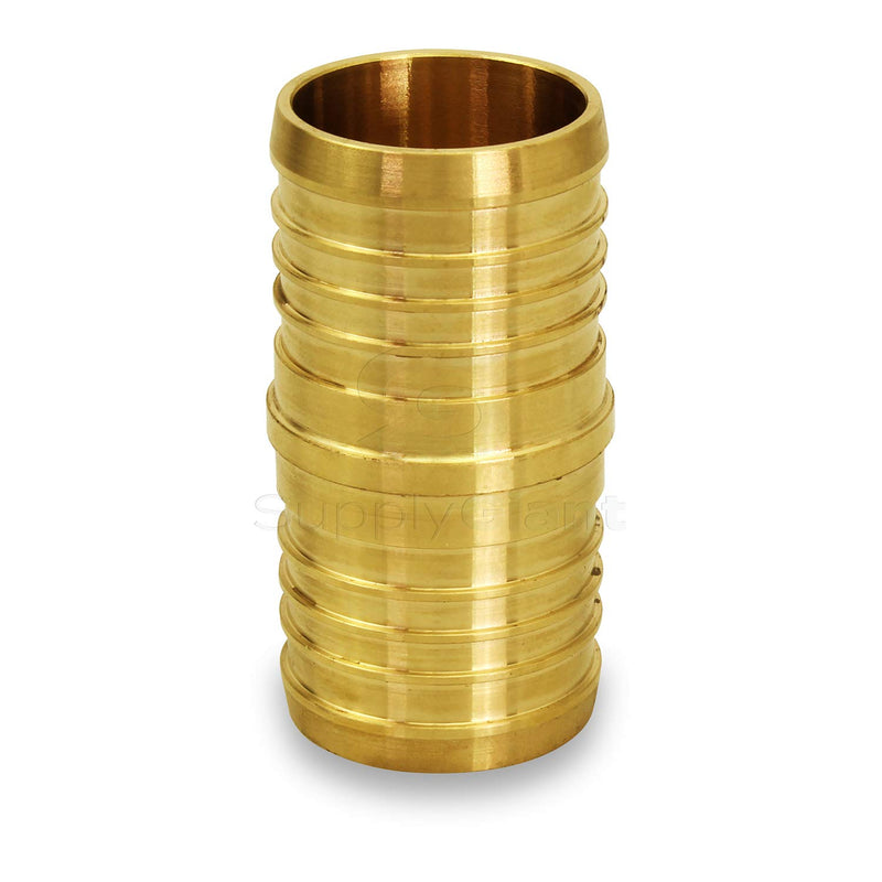 Supply Giant FQDQ0012-10 X PEX Straight Coupling Barb Pipe Fitting, 1/2'', Brass (10 Pack) - NewNest Australia