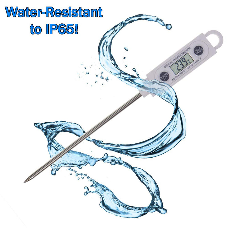 Brannan Instant Read Meat Thermometer Digital Probe - Waterproof Thermometer for Fast Temperature Monitoring - Ideal Temperature Probe for use as a Meat Thermometer - NewNest Australia