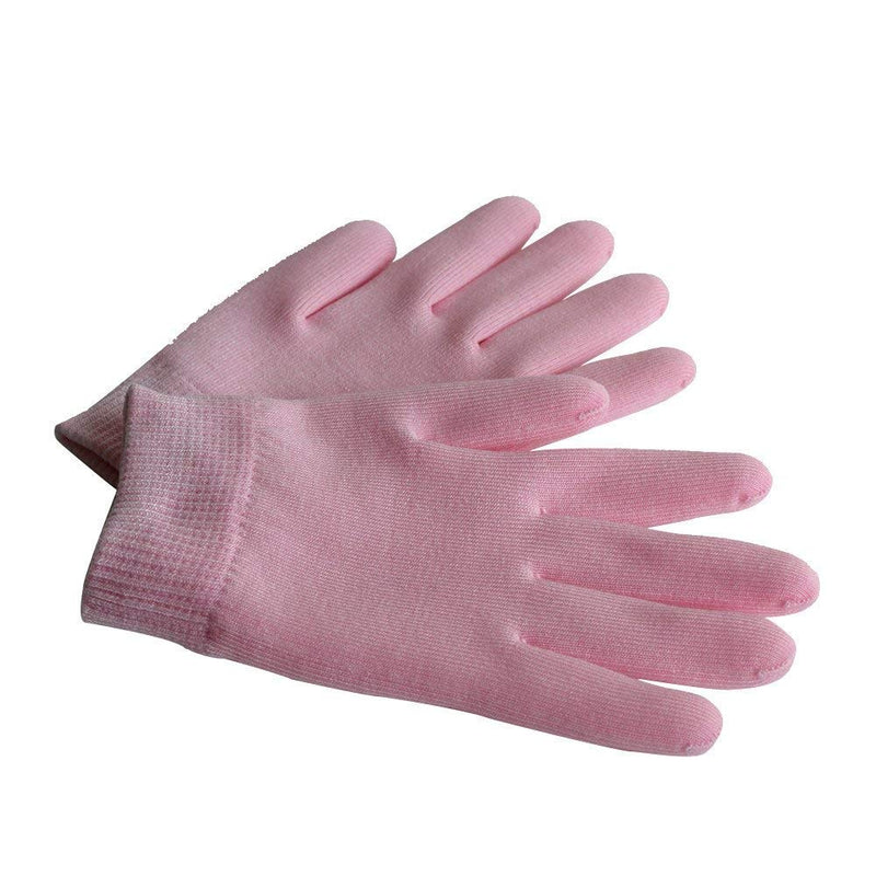 Gel Moisturising Gloves and Spa Socks Cotton for Dry Cracked Heels Feet Skin Repair Treatment for Large Size Women in Dry Hands and Foot Care Overnight by Phenitech(1pair socks & 1pair gloves)(Pink) Pink - NewNest Australia