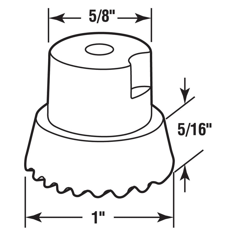 Sentry Supply 658-1051 Door Holder Tip, 1 Inch x 3/4 Inch, Rubber, Black, Includes Fastener, Pack of 10 - NewNest Australia