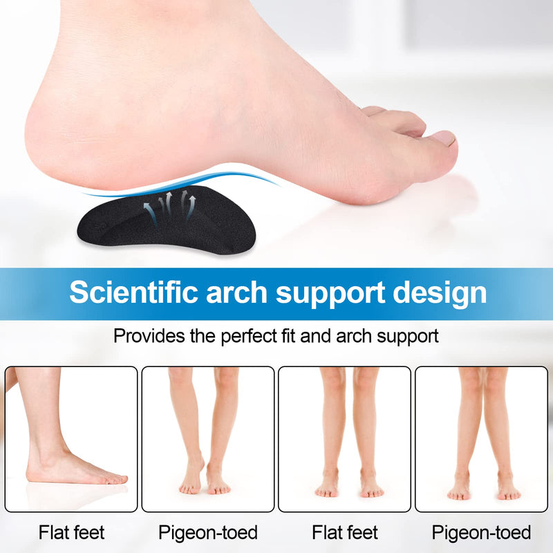 3 Pairs Arch Support Shoe Insoles, Plantar Fasciitis Gel Arch Support Insoles Pads, Orthopedic Flat Feet Orthotic Insoles Heel Inserts Cushion Pads, Arch Support Cushions for Foot Pain and Adhesive - NewNest Australia