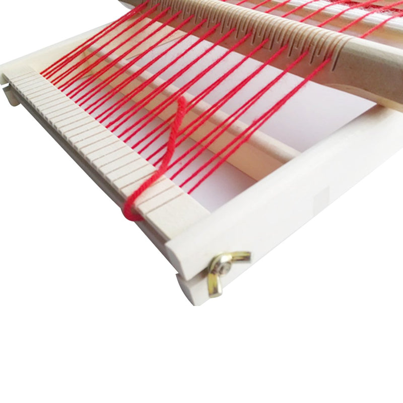 Mikimiqi Wooden Multi-Craft Weaving Loom Large Frame 9.85x 15.75x 1.3 Inches To Handcraft For Kids - NewNest Australia