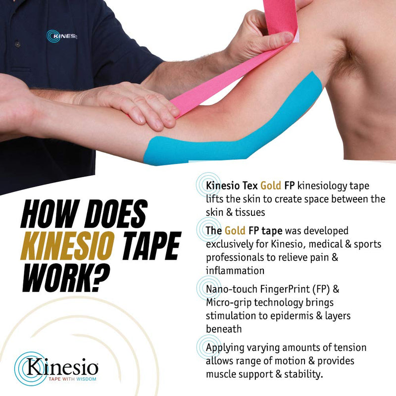 Kinesio Taping - Elastic Therapeutic Athletic Tape Tex Gold FP - Beige– 2 in. x 13 ft - 2 Pack - NewNest Australia