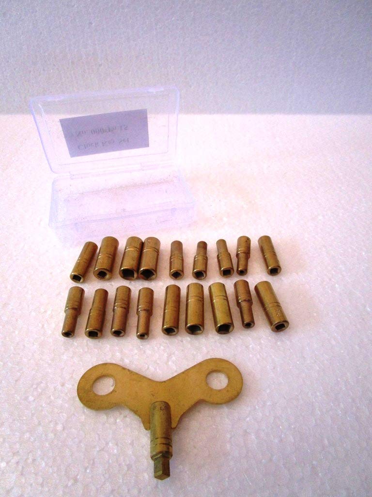 Brass Blessing : Clock Winding Key - 18 Brass (Even and Odd) Antique and Grandfather Key (Even & Odd) (5020) - NewNest Australia