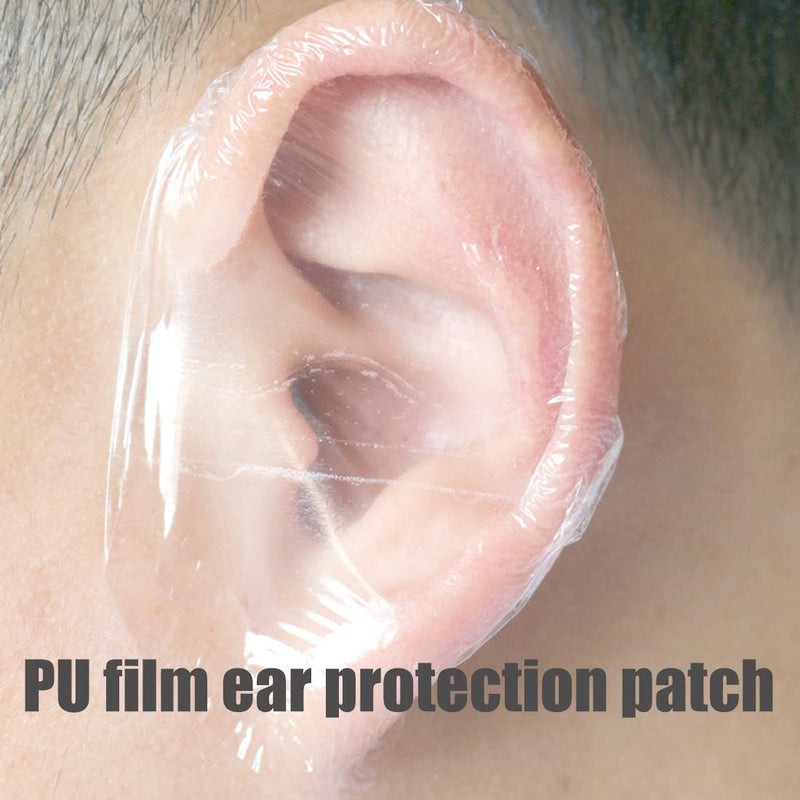 Reqag Pack Of 40 Ultra Thin Transparent Ear Covers For Showering, Wear Protection, Shoe Stickers, Heel Bubble Protection, Disposable Ear Protection, Waterproof For Swimming, Bathing And Other - NewNest Australia