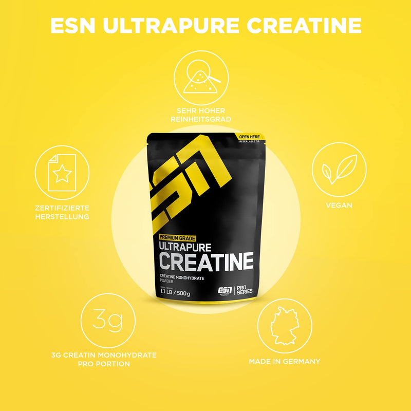 ESN Ultrapure Creatine Monohydrate, 500 g Creatine Monohydrate 500 g (pack of 1) - NewNest Australia