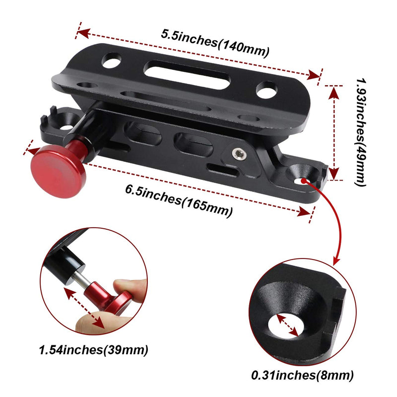 Sulokiy Quick Release Universal Adjustable Fire Extinguisher Mount bracket roll bar extinguisher mount Fit For Jeep Wrangler UTV Polaris RZR Ranger Can-Am Maverick ATV - NewNest Australia