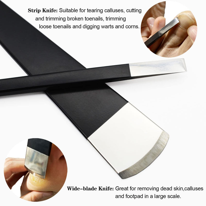 Callus Slicer Foot Scraper Pedicure Knife Kits - 4 Pieces Professional Foot File Callus Remover Feet Razor Foot Rasp Hard Skin Heel Callus Removal - Foot Care Pedicure Set For Hand Feet - NewNest Australia