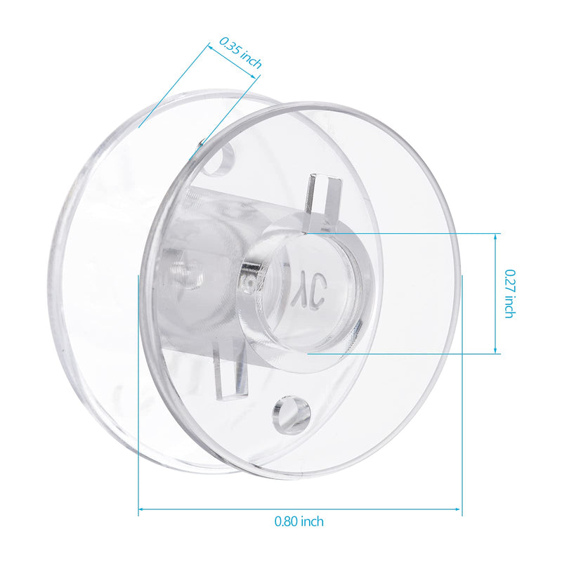 25 Pcs Sa156 Bobbins for Bro-Ther Sewing Machine, Bobbins for Sin-ger/Bro-Ther Se600 Bobbin, 15j Bobbins, Bobbins Class 15, Bobbins for jano-me, Plastic Bobbins with Case 25Pcs In Box - NewNest Australia