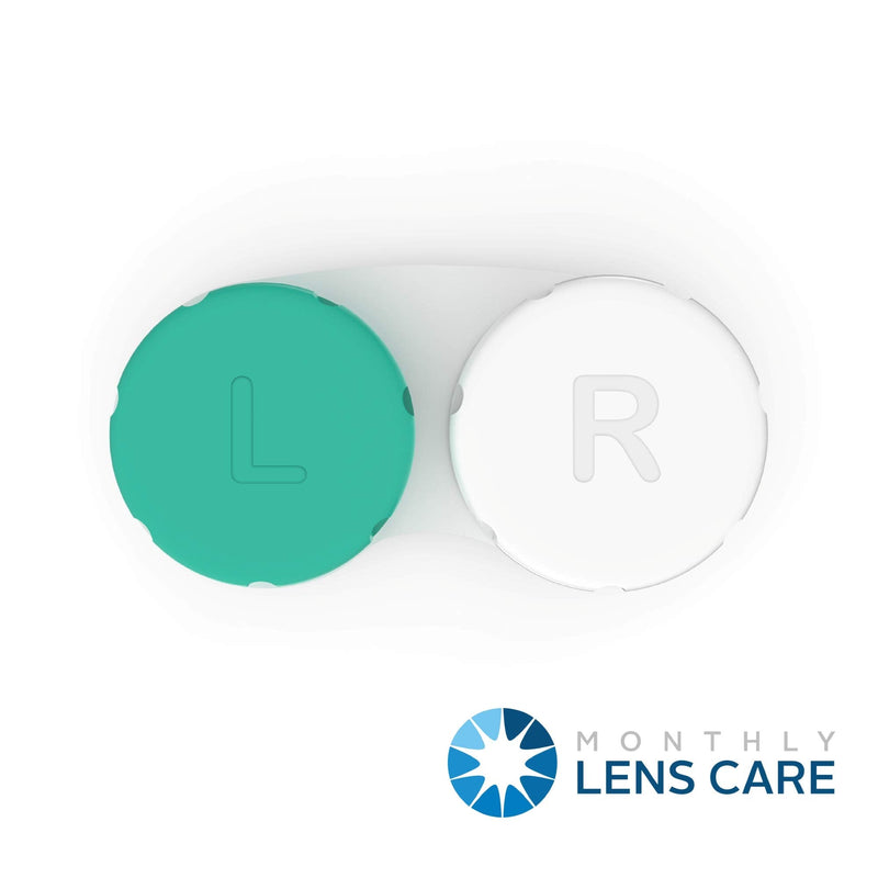 Contact Lens Cases 12 Pack. One Year Bulk Supply. Protect Your Eyes by Changing Your Lens Case Monthly Green - NewNest Australia