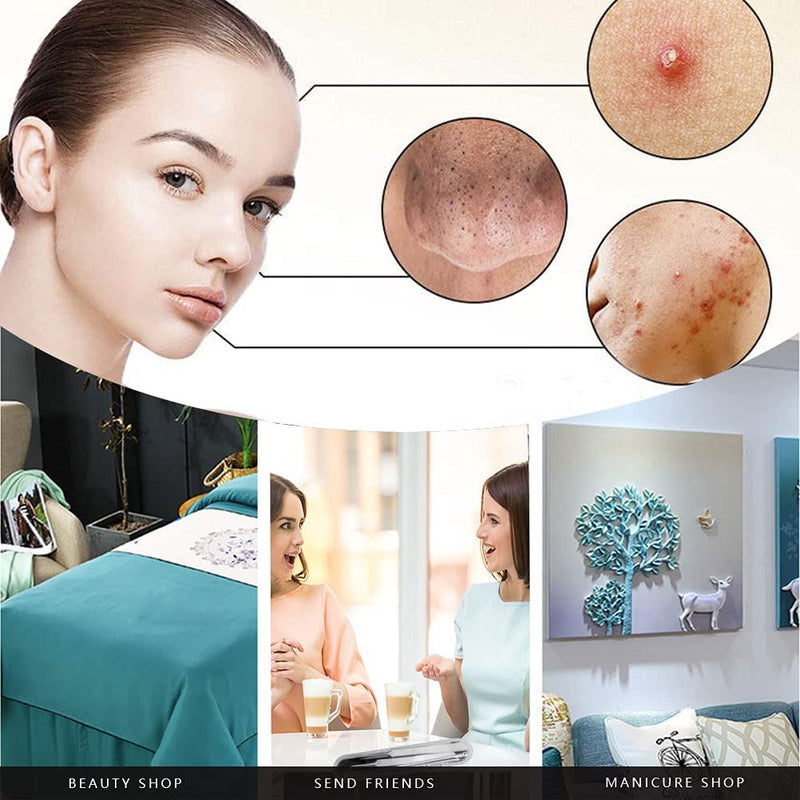 6 Pieces Blackhead Remover Tool Kit, Stainless Steel Comedone Extractor Tweezers Acne Needle Blemish Whitehead Removal Pimple Zit Spot Popper Patches for Nose Face Skin - NewNest Australia