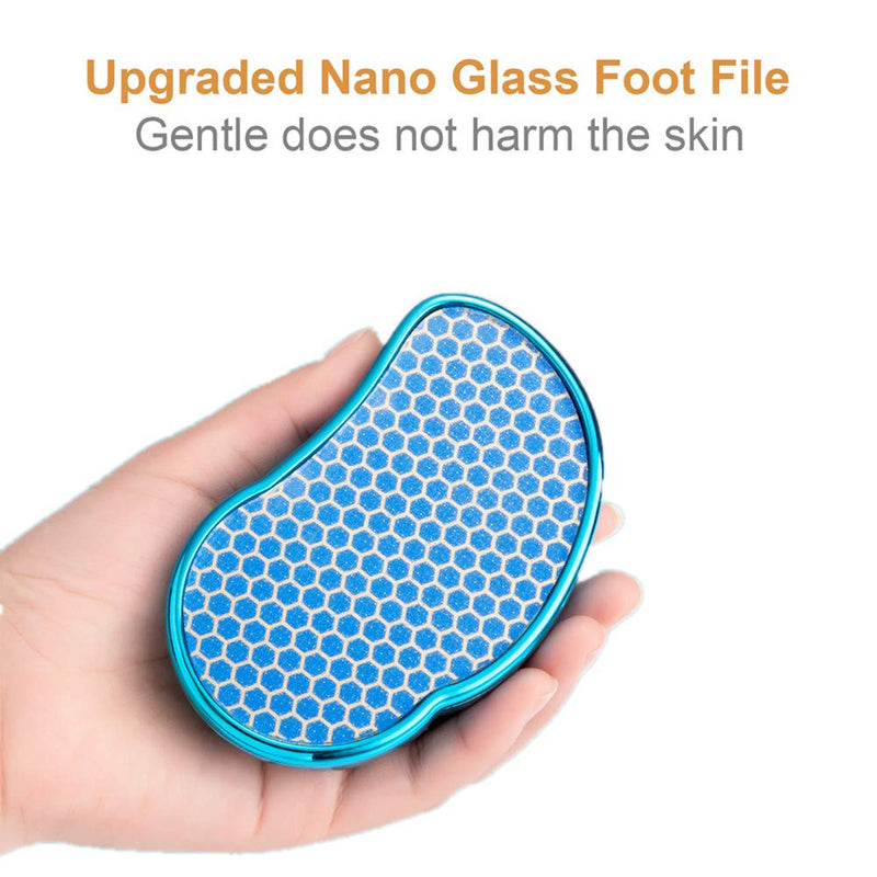 Ruichicoo Nano Glass Foot File， Reusable Nanotechnology Dead Skin Callus Remover Pedicure Tools (Blue) Blue - NewNest Australia