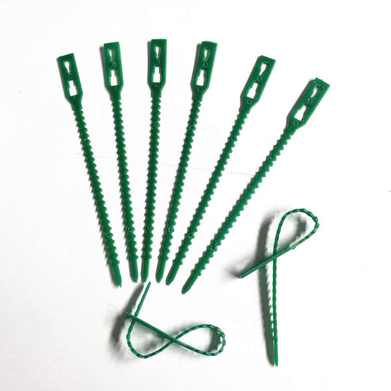 ONESWI 100 Pieces Adjustable Garden Plant Twist Ties,Flexible Garden Plant Ties,Plastic Twist Ties Multi-Use for Secure Vine (Green) Style 2 - NewNest Australia