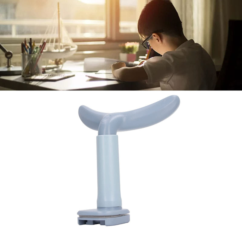 Asixxsix Sitting Posture Corrector, Height Adjustable T-Shaped Child Upper Back Support Students Privacy Screen Desk Posture Corrector Keep Spine Straight (Blue) - NewNest Australia