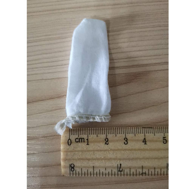 200 Pcs Cotton Finger Cots Small Finger Guards Hand Thumb Fingertips Sleeves Protector by EORTA, Comfortable, Breathable, Absorb Sweat, Reusable, Protect The Wound from Infection, White, Very Small - NewNest Australia