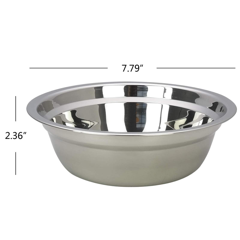 NewNest Australia - Zerdyne Stainless Steel Mixing Bowls, Outdoor Serving Bowl, Camping Bowl Set of 4 