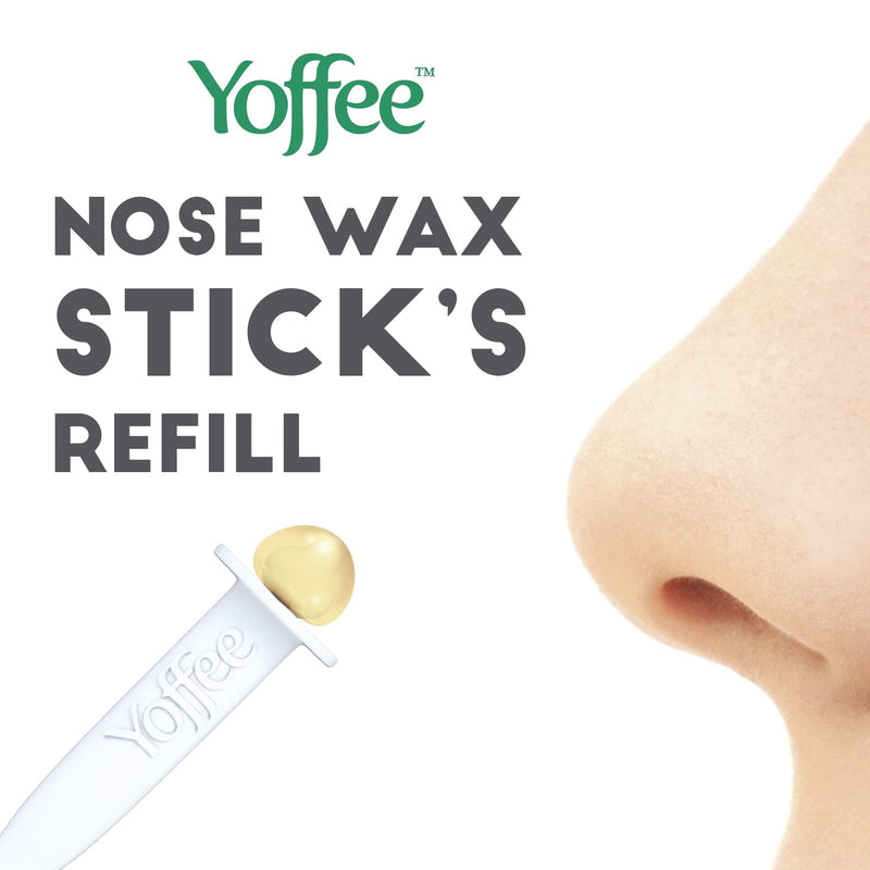 Original Yoffee nose hair wax applicators - 30 reusable nose wax sticks - wax sticks made of high-quality plastic - removes nose hair - package does not contain wax container - unisex - NewNest Australia