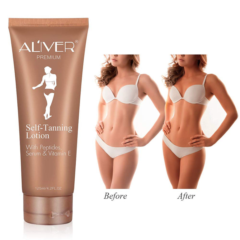 Self Tanner, Natural Ingredients and Nourishing Formula Sunless Tanning Lotion, Dark Gradual Tan, Flawless Darker Bronzer Skin for Body - NewNest Australia