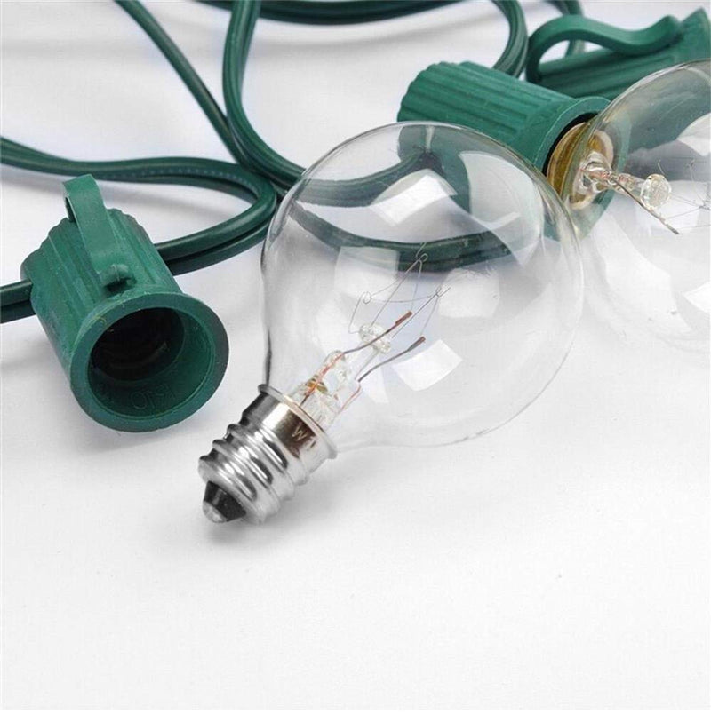 SUNSGNE Clear Globe G40 Bulbs Replacement Screw Base Light Bulbs 1.5-Inch, 5 Watt - Fits E12 and C7 Sockets, 25 Pack - NewNest Australia