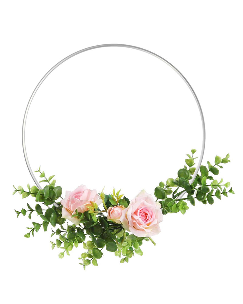 Sntieecr 9 PCS 3 Sizes Metal Floral Hoop Wreath Macrame Silver Hoop Rings for DIY Floral Macrame Hoop, Wedding Wreath Decor, Dream Catcher and Macrame Wall Hanging Crafts (6 / 8 / 10 inch) - NewNest Australia