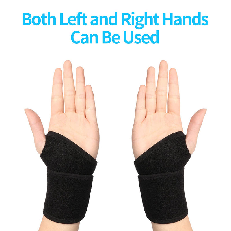 Wrist Support,1 Pair Compression Wrist Brace Hand Support Wrist Straps Breathable,One Size Fits Left or Right Hand Adjustable for Carpal Tunnel Tendonitis Fitness Weightlifting Arthritis Pain Relief 1 Pair - NewNest Australia