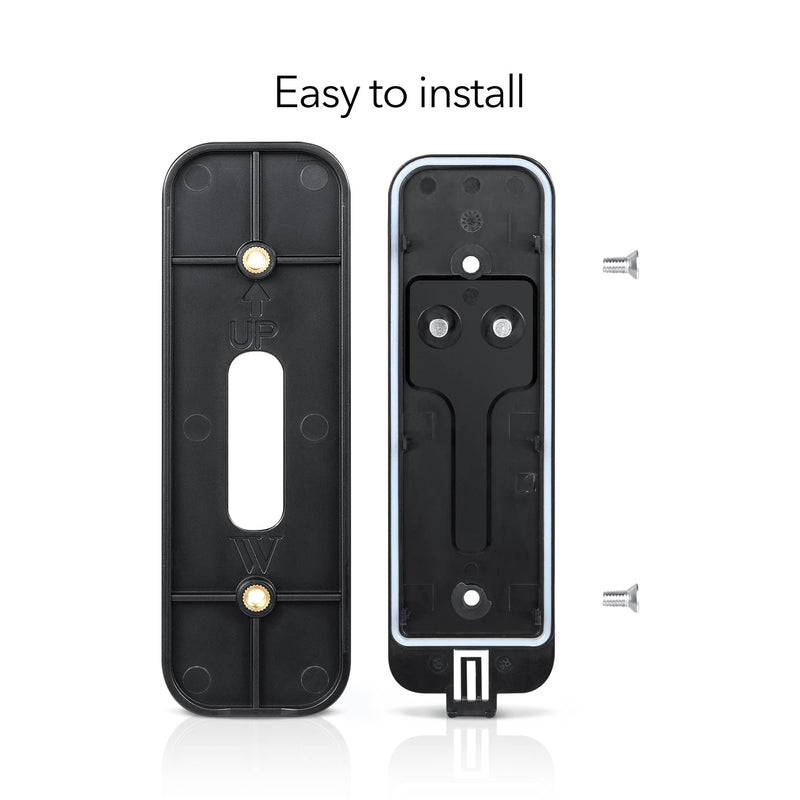 Wasserstein No-Drill Mount Compatible with Blink Video Doorbell - Wall Mount/Mounting Bracket for Blink Security Wireless System (Black) - NewNest Australia