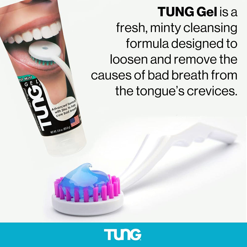 Peak Essentials | The Original TUNG Brush Kits | Premium | Tongue Cleaner | Odor Eliminator | Fight Bad Breath | Fresh Mint | BPA Free | Made in America | (1 Count w/Cap) With Cap 1 Count (Pack of 1) - NewNest Australia