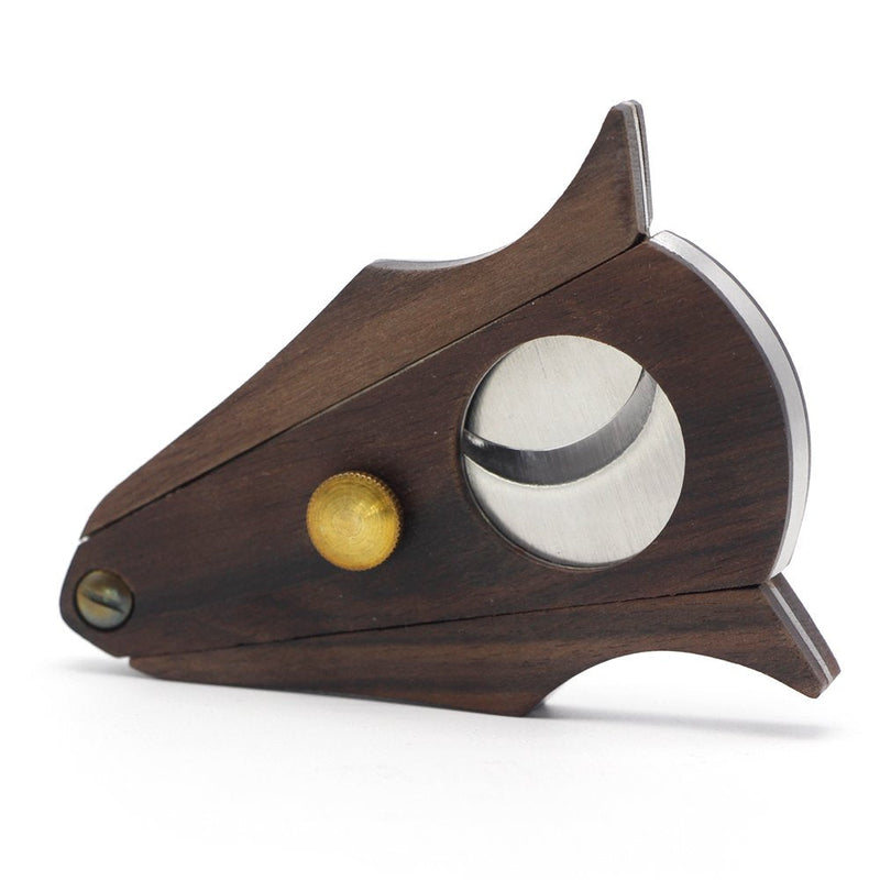 GALINER Cigar Cutter Lock System Wood Stainless Steel Double Cut Blade Cigar Guillotine in Gift Box - NewNest Australia