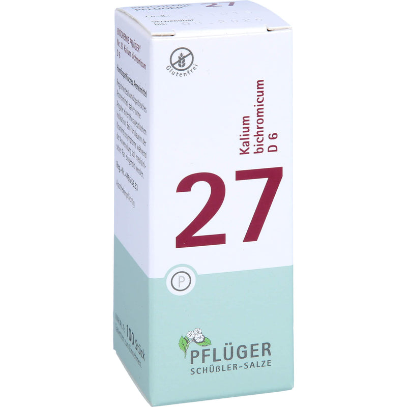 Biochemistry Pflueger 27 Potassium Bichromic. D 6 tablets 100 pieces - NewNest Australia
