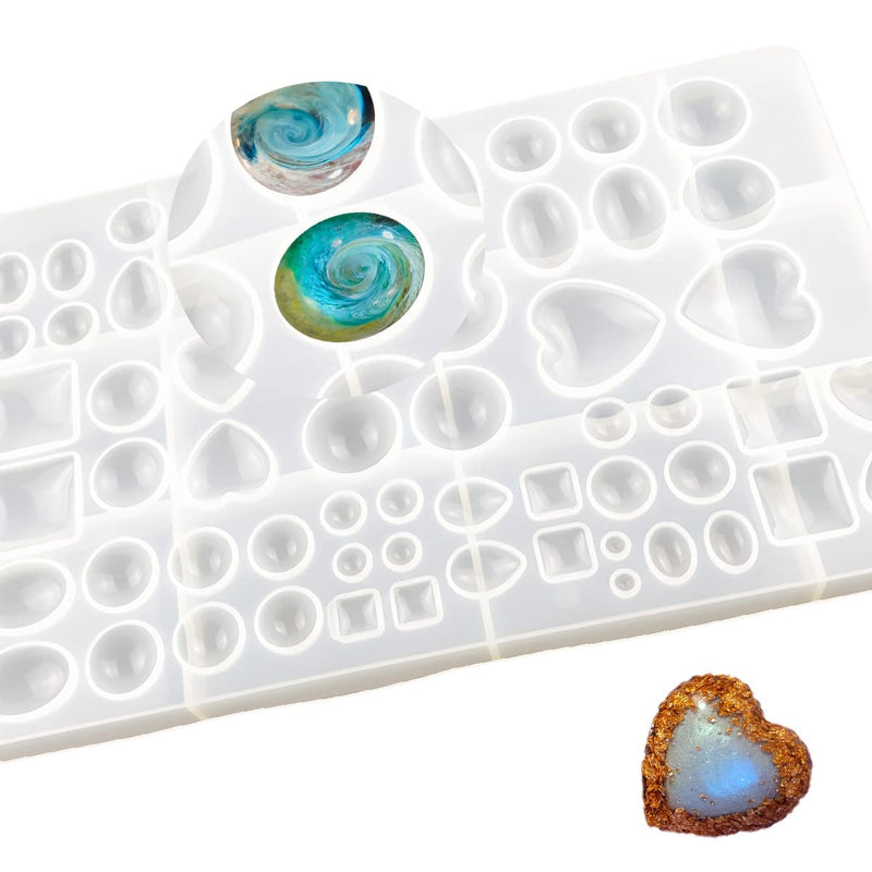 Silicone Resin Jewelry Casting Mold, Resin Jewelry Molds, for DIY Artcraft Project, Crafting, Gift Pendant, Pendant Earrings Making, Large - NewNest Australia
