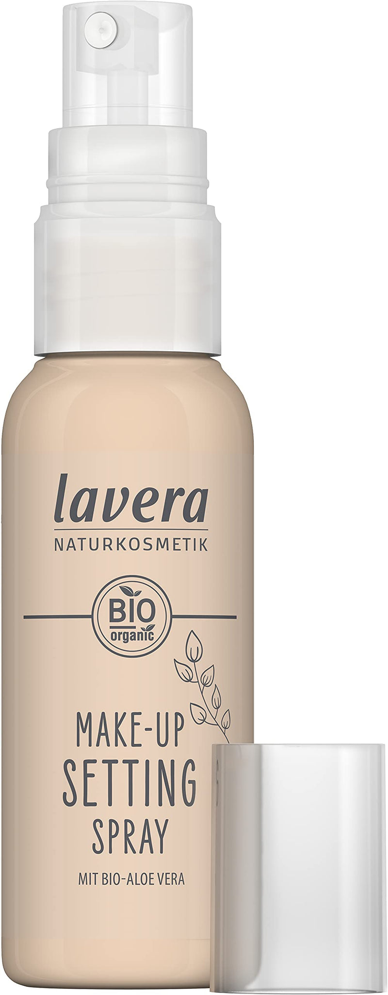 lavera Make-up Setting Spray - refresh - natural cosmetics - Vegan - free from alcohol - free from silicones - Suitable for all skin types - Organic aloe vera & Vegetable gylcerin - 50ml, transparent - NewNest Australia