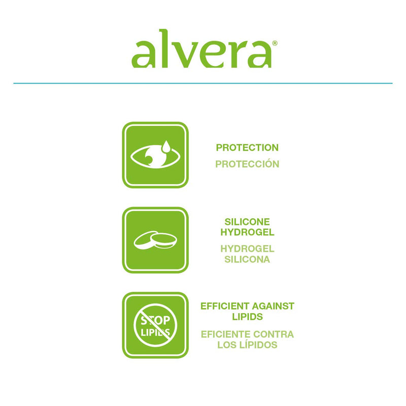 Contact lens fluid AVIZOR Alvera 2 × 350 ml in a case. Solution for cleaning and disinfecting all types of soft contact lenses. 350 ml (pack of 2) - NewNest Australia