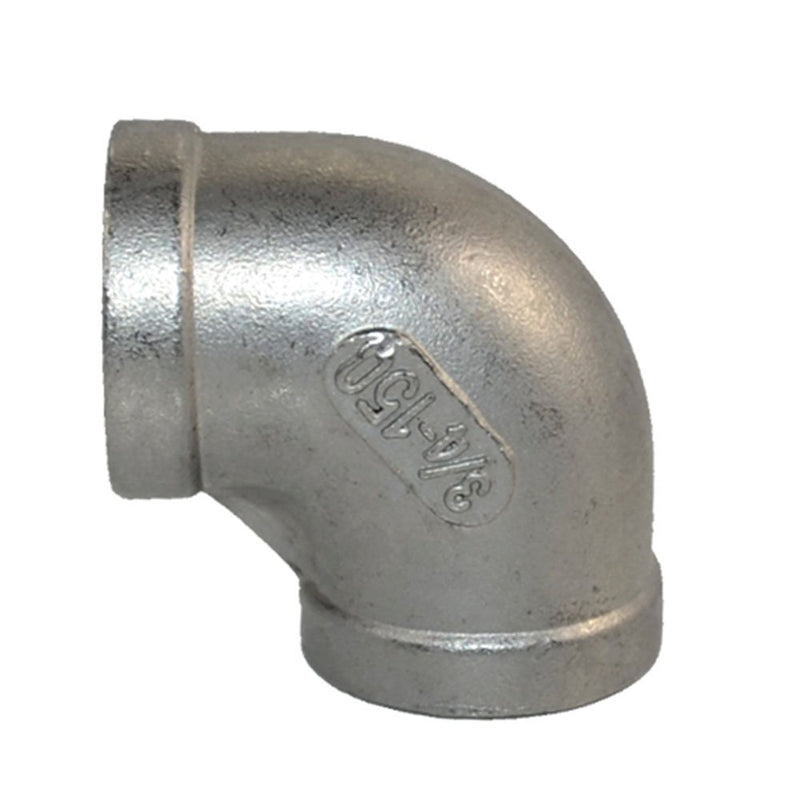 SuperWhole 3/4" Elbow 90 Degree Angled Stainless Steel 304 Female Threaded Pipe Fitting NPT - NewNest Australia