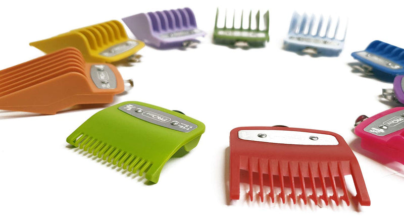 Professional Line Attachment Combs All Sizes with Strong Metal Fitting Cutting Guide Fit - Super Taper, Chromepro, Balding, Magic 5 Star and Other Standard Full Sized Clippers - NewNest Australia
