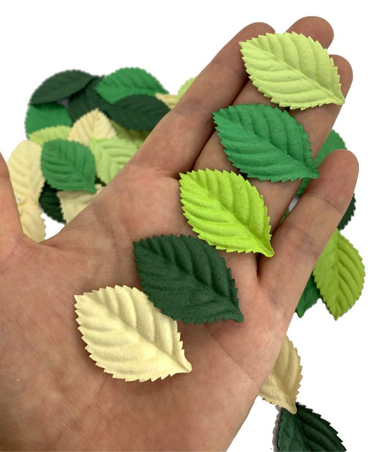 100 pcs mixed Leaves 45x29mm Mulberry Paper Flower Leaves scrapbooking wedding doll house supplies card - NewNest Australia