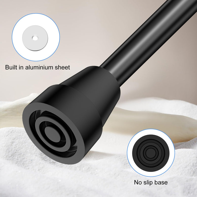 supregear Cane Tips (4-Pack), Non-Slip Stable 22 mm Replacement Cane Tip for Walking Cane Crutch Sticks High-Strength Rubber and Carbon Black Mixed Foot Pad Folding Cane Accessory, Black - NewNest Australia